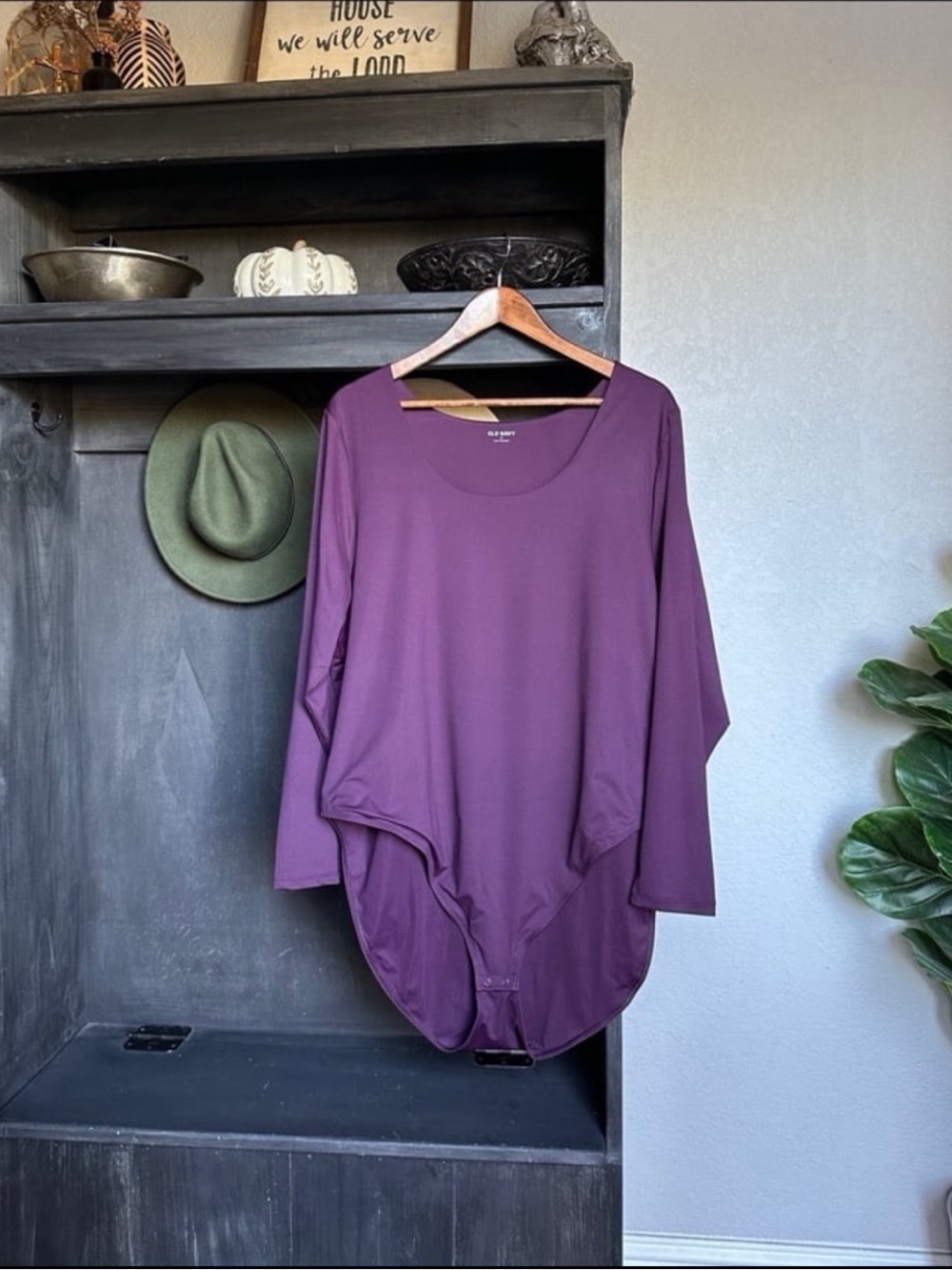 Old Navy Womens Plus Size Top - Long Sleeve Bodysuit Size 4X